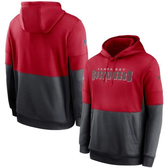 Tampa Bay Buccaneers Men's Nike Sideline Impact Lockup Dri-FIT Hoodie - Picture 1 of 3